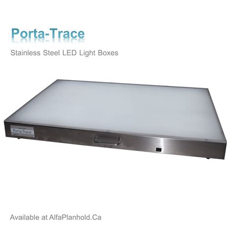 gagne porta-trace stainless steel light box 18 x 24|led light box stainless steel.